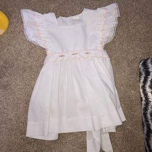 White baby girl dress